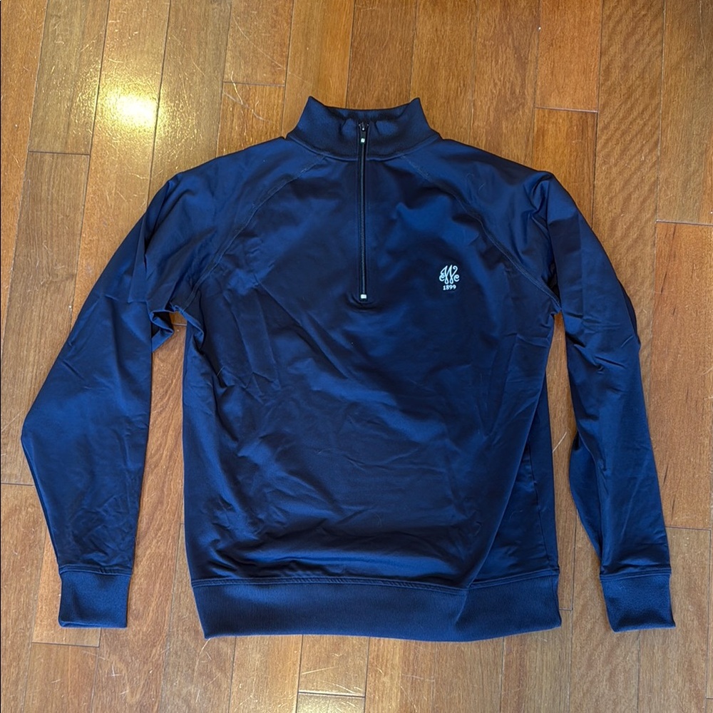 Men's FootJoy Navy Half-Zip Sweater